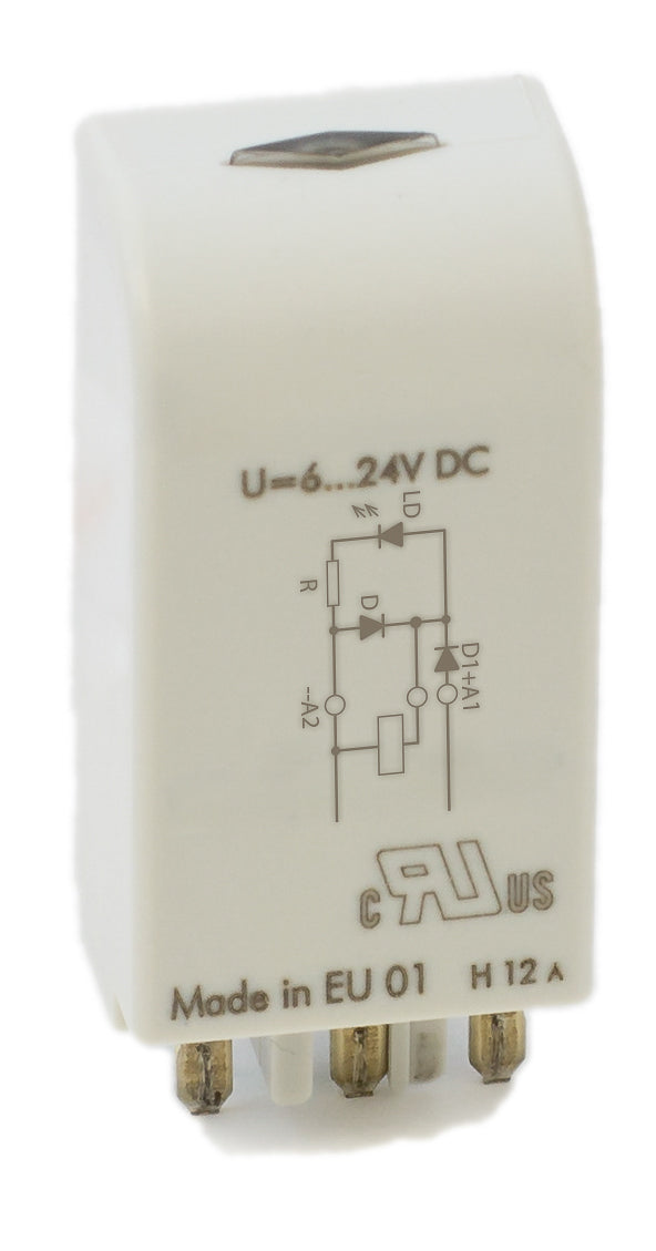 Elesta SRD-SGR2A M03 Module w/Green LED for DIN Rail Socket SRD SGR2A KV2 for Relay Series SGR282ZK