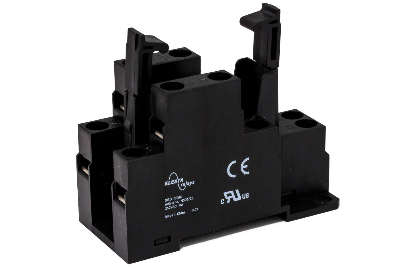 Elesta SRD-SIM4 DIN Rail Socket for Relay Series SIM4