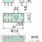 Elesta SRP-SGR2 PCB Socket for Relay Series SGR282ZK (variants 1 & 2)